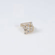 14K YG Lab Diamond Oval-Pear Cut Luxury Ring / 3.83gr / Sz 6 / 2.86Ct Lab / VS / F