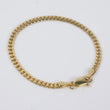 10K YG Micro Cuban Links Bracelet / 3.7gr / 3mm / 5.5in /