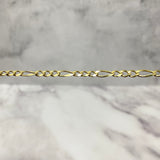 14K Yellow Gold Figaro Chain / 12.2gr / 4.4mm / 20in