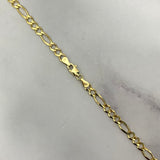 14K Yellow Gold Figaro Chain / 12.2gr / 4.4mm / 20in