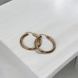 10K YG Fashion Hoop Earrings / 3.27gr / 1in