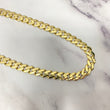 14K Yellow Gold Monaco Cuban Link Chain With Zircons / 43.3gr / 10.8mm / 24in