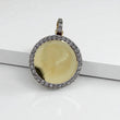 10K Yellow Gold Memorial Pendant 0.40Ct Dia / 7.6gr / 1.2 - 1.7in