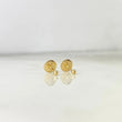 18K Yellow Gold Smooth Ball Stud Earrings / 0.35gr / 2mm