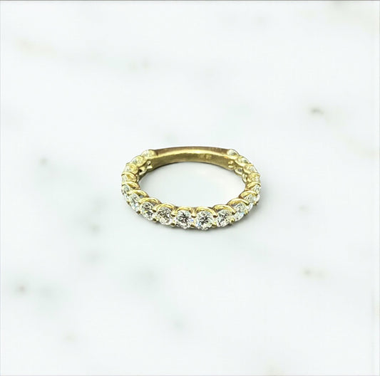 14K Yellow Gold Lab Diamond Anniversary Engagement Ring 1.72Ct Lab Dia Vs / 2.35gr / Size 7