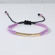 18K 3 Tone Cylinder Trio Of Nails Bracelet Tejido / 0.64gr / Adjustable /