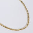 14K YG Hollow Rope Chain / 8.8gr / 4.2mm / 24in /