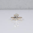 14K YG Lab Diamond Oval Cut Brilliant With Certificate Engagement Ring / 3.36gr / Sz 7 / 4.06 CTTW Lab VS / E-F