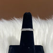 14K White Gold Diamond Luxury Engagement Ring Ct Dia / 2.8gr / Size 5