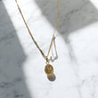 18K Yellow Gold Letter W Jewelry Set / 1.65gr / 17.5in