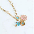 14K YG Fashion Woman Chain / 25.2 / 9.5mm / 19in / White Zircons