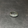 14K White Gold Lab Diamond Luxury Engagement Ring 1Ct Lab Dia Vs / 6.53gr / Size 9 3/4