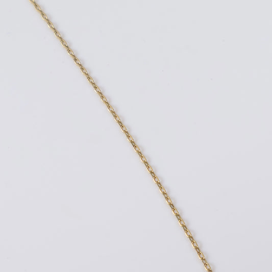 14K Yellow Gold Drop Jewelry Set / 2.8gr / 1mm / 18in