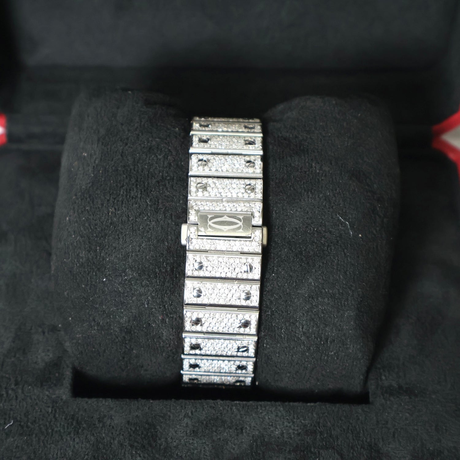 Watch Cartier Santos Bustdown Yellow Gold Arabic Dial Watch / 40mm / Ct Dia
