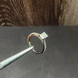 14K White Gold Lab Diamond Emerald Cut Engagement Ring 1.28Ct Lab Dia Vs / 3.29gr / Size 6 3/4