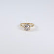 14K YG Lab Diamond Round Brilliant With Certificate Engagement Ring / 3.8gr / Sz 7 / 2.55Ct Lab Dia / E / VS1