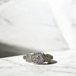 14K White Gold Diamond Fashion Engagement Ring Ct Dia / 4.7gr / Size 7.5