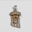 Diamond Jesus Christ Pendant 14K Yellow Gold 5,52ct / 18.4gr