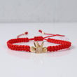 18K YG Crown Adjustable Bracelet Tejido / 2.06gr / 5mm / 3mm / White Zircons