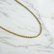 10K YG Rope Chain / 9.36gr / 2.4mm / 22in