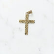 10K YG Nugget Cross Pendant / 1.5gr / 1.2in /
