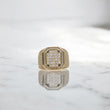 10K YG Fashion Cubic Rings / 8.62gr / Sz 11 / White Zircons