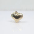 14K YG Heart With Textured Pendant / 3gr / 1in /
