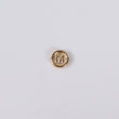 18K YG Letter M Textured Circle Ironwork / 0.2gr / 7mm /