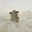 14K Yellow Gold Diamond Rope Sleek Lock Ct Dia / 4.8gr / 8mm