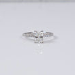 14K WG NO CHANGE Lab Diamond Radiant Brilliant With Certificate Engagement Ring / 2gr / Sz 6.5 / 1.34 CTTW Lab VS / E-F