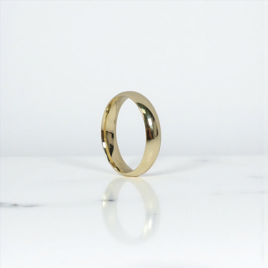 14K YG Band Engagement Ring / 2.84gr / Sz 11 / 5mm /