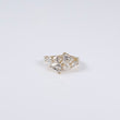 14K YG Lab Diamond Oval-Heart Cut Engagement Ring / 3.9gr / Sz 6.5 / 4.35Ct Lab / VS / F