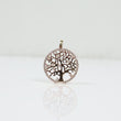 14K YG Round Tree Of Life Pendant / 1.7gr / 1in / White Zircons