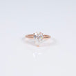 14K RG Lab Diamond Pear Cut Brilliant With Certificate Engagement Ring / 3gr / Sz 7 / 2.01Ct Lab / E / VVS 2
