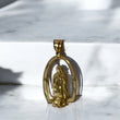 10K Yellow Gold Virgen Maria Pendant / 3.9gr