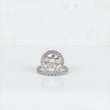 14K WG Diamond Ring Round - Infinite Luxury Rings / 5gr / Sz 6 / D-3Ct