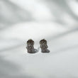 14K White Gold Diamond Flower Stud Earrings 0.45Ct / 1.1gr