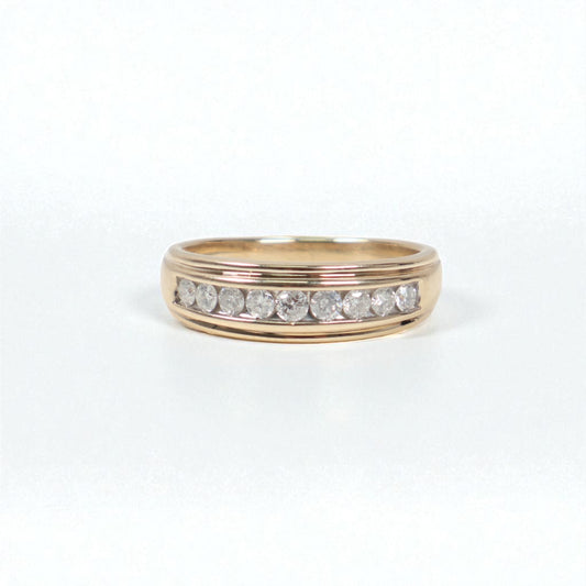 10K YG Diamond Luxury Engagement Ring / 4.63gr / Sz 8.5 / Wt Dia