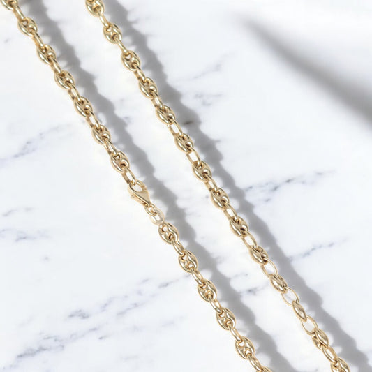 10K Yellow Gold Gc Chain / 17gr / 4.8mm / 26in