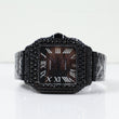 Cartier Santos Original Black Sapphires Watch / 40mm /