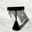 18K YG 0-10 Twisted Hoop Earrings / 3.3 gr /