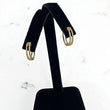 14K Yellow Gold Diamond Fashion Hoop Earrings 0.65Ct / 3.5gr