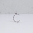 14K WG Lab Diamond Letter C Pendant / 0.94gr / 1in / 0.52 CTTW Lab VS / E-F