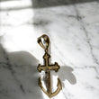 14K Yellow - White Gold Anchor/Cross Pendant / 8.3gr