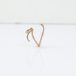 10K YG Diamond Little Letter V Italics Pendant / 1.3gr / 0.8IN / D-0.15Ct
