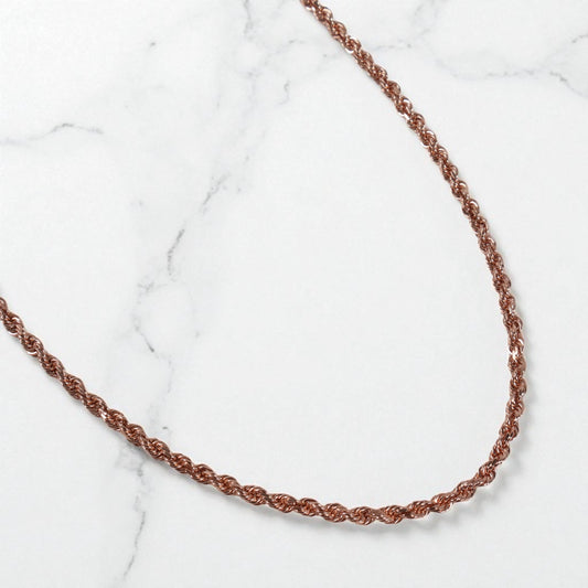 10K RG Rope Chain / 15.43gr / 3mm / 22in /