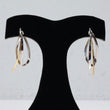14K Yellow - White Gold Luxury Stud Earrings / 5.2gr