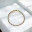 10K YG Moon Ice Bracelet / 7.95gr / 3.8mm / 8in /