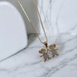 14K-10K Couple Of Girls / Franco Chain Set Jewelry / 3.46gr / 0.63mm / 20in
