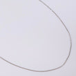 14K White Gold Minicuban Chain / 1gr / 0.7mm / 18in